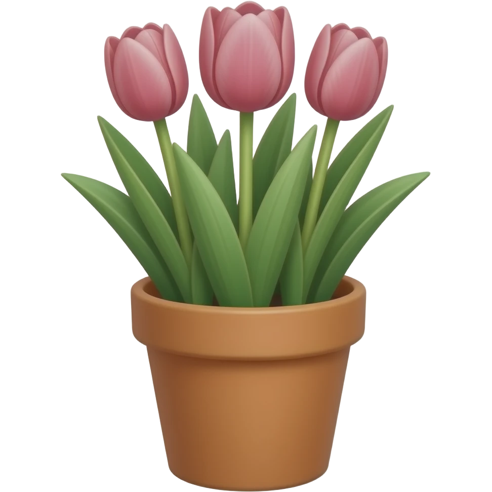 tulips in a pot emoji