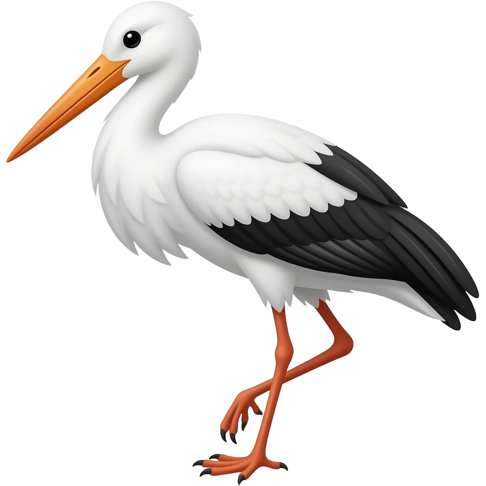 Stork emoji