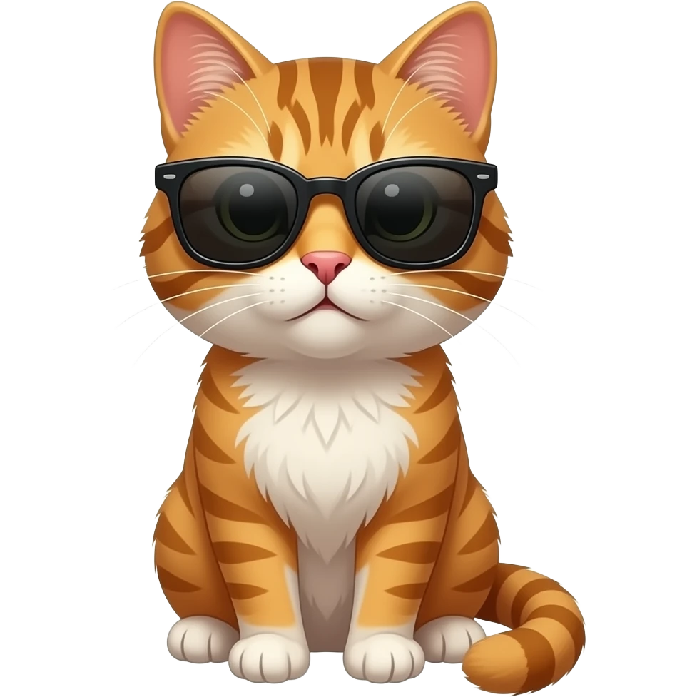 Cat wearing sunglasses emoji