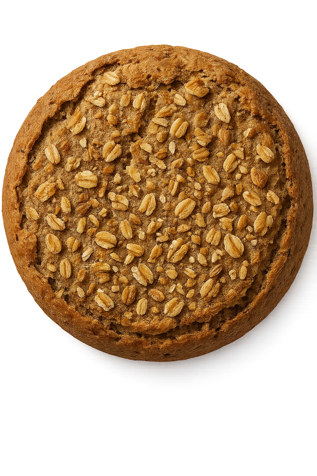 crusta di frumento a cereali spezzettati vista dall'alto, iperrealistiche 4k emoji