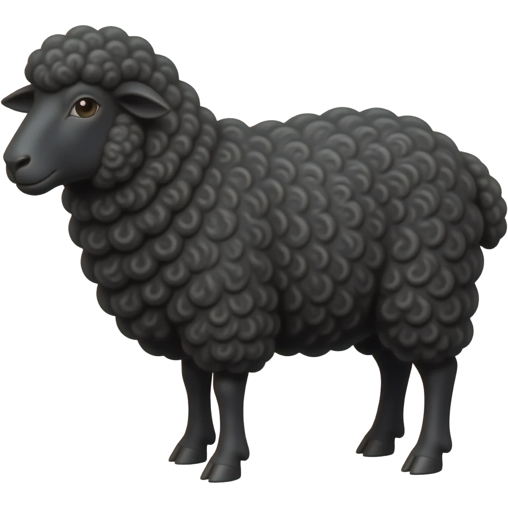 Black sheep emoji