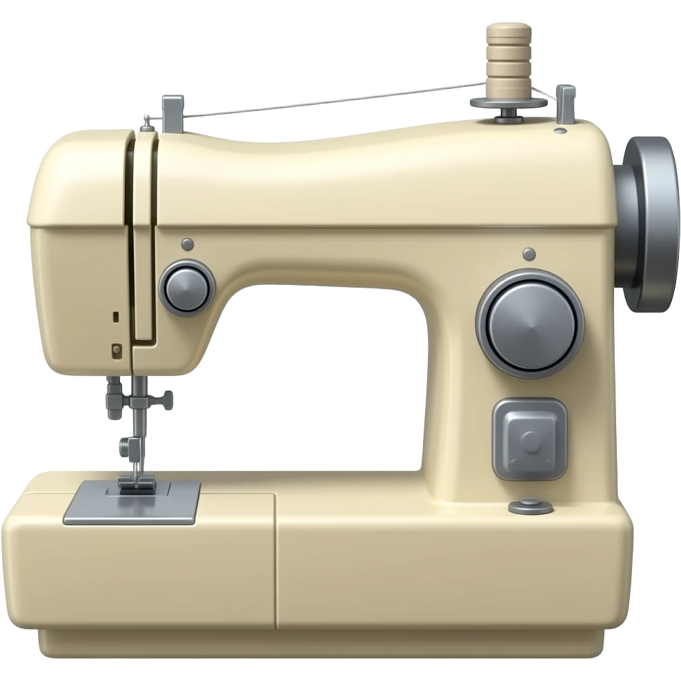 maquina de coser recta industrial color beige emoji