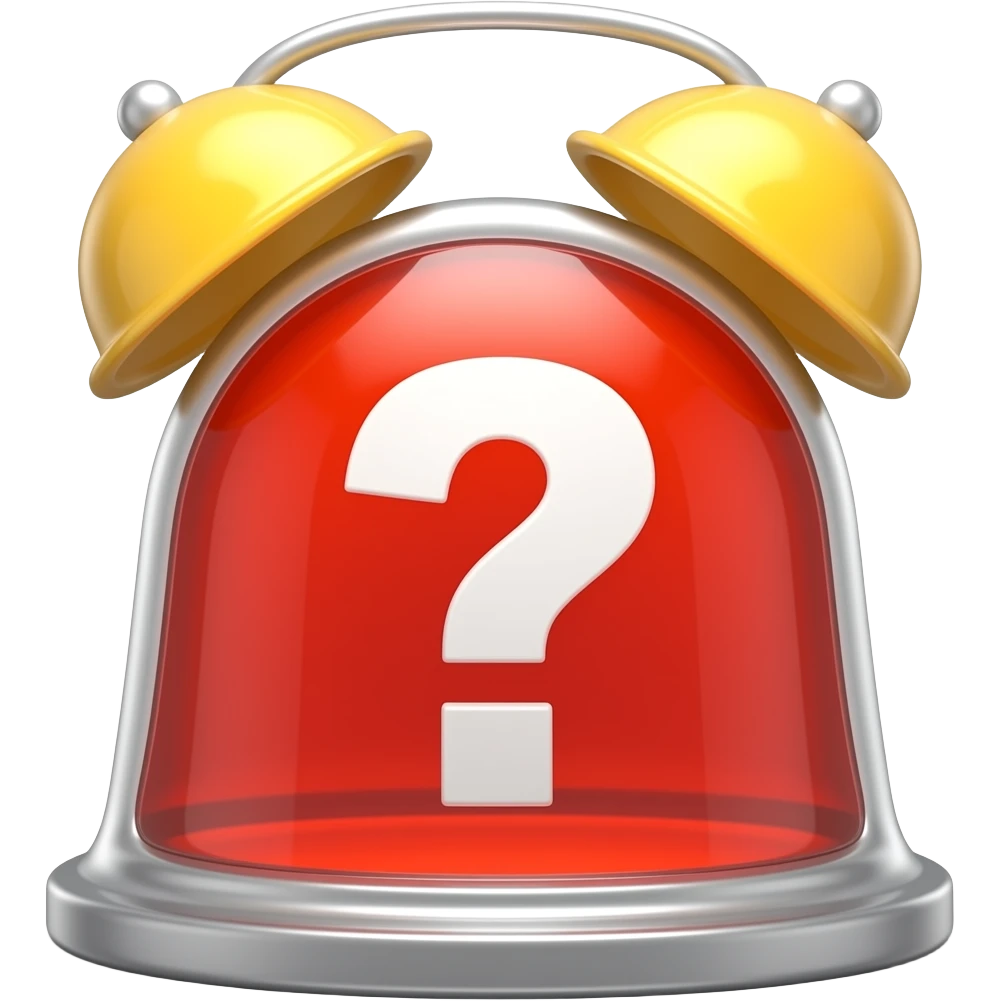 interrogantes y alarmas emoji