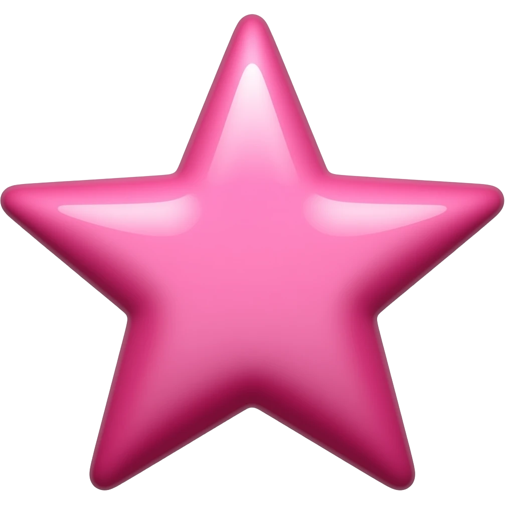 Una estrella rosada emoji
