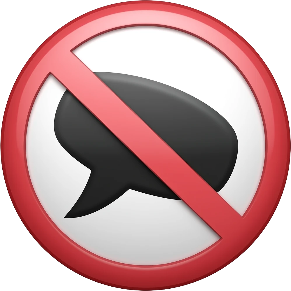 Don't talk to me emoji