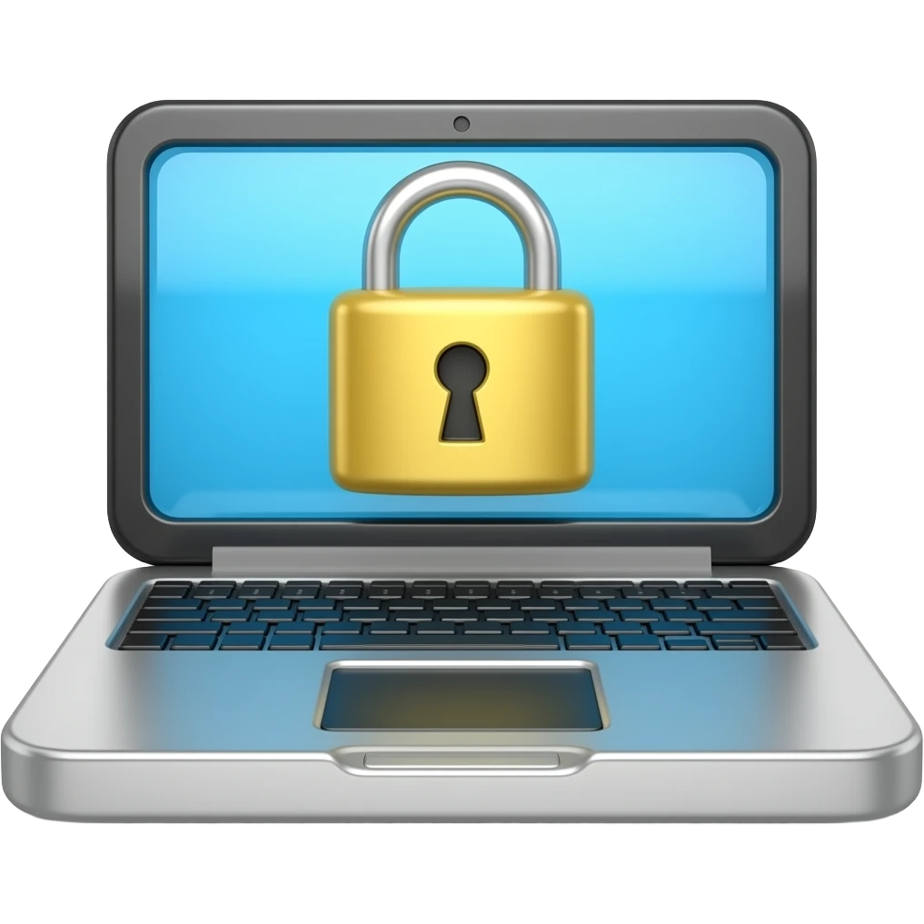 laptop candado emoji