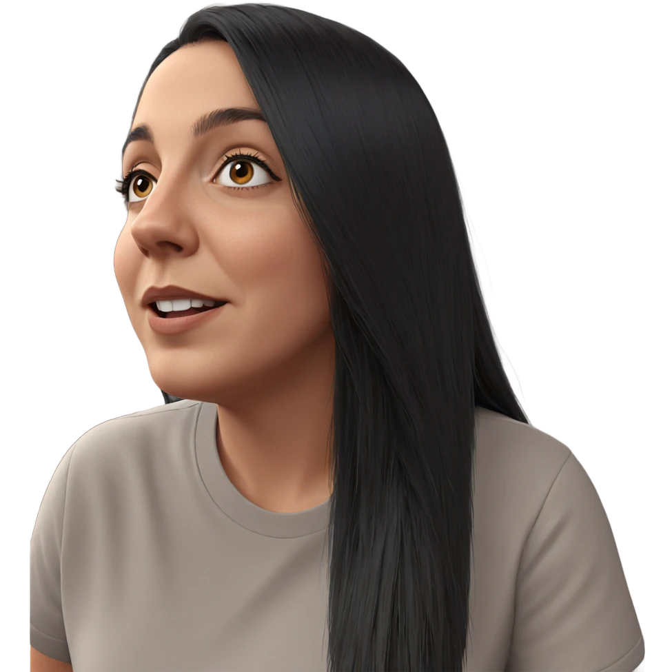 realistic portrait of girl emoji