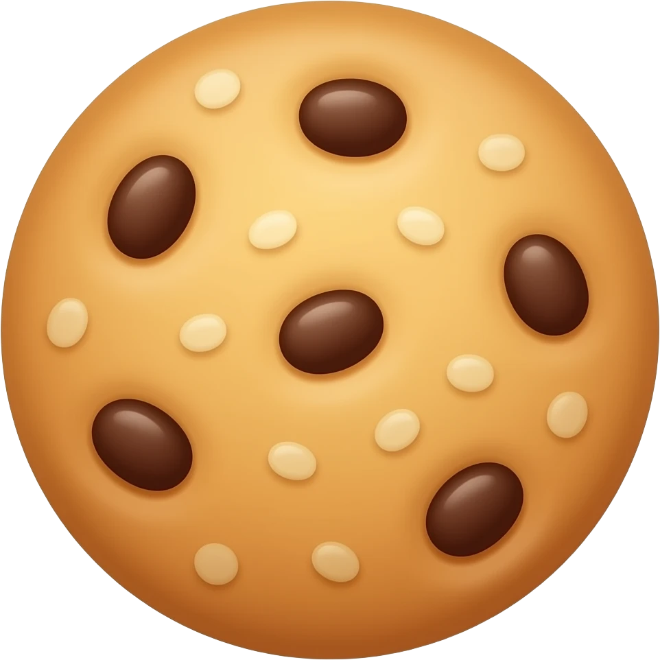 Oatmeal and raisin cookie emoji