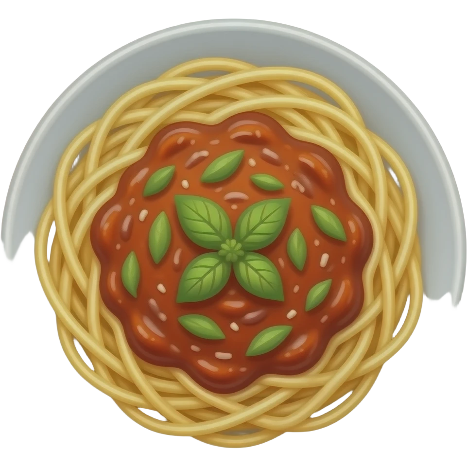 spaghetti bolognese emoji