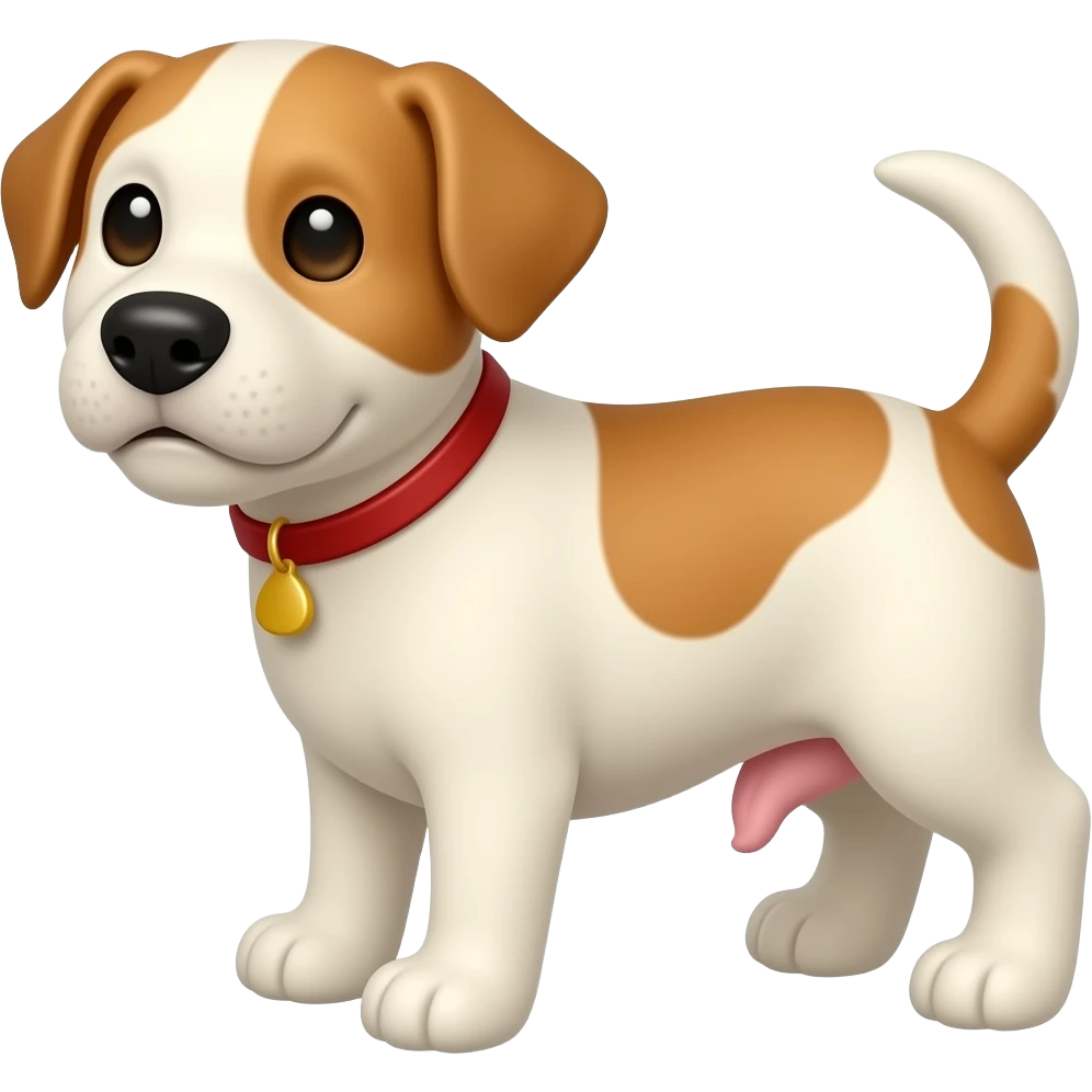 perrito orinando marcando territorio emoji