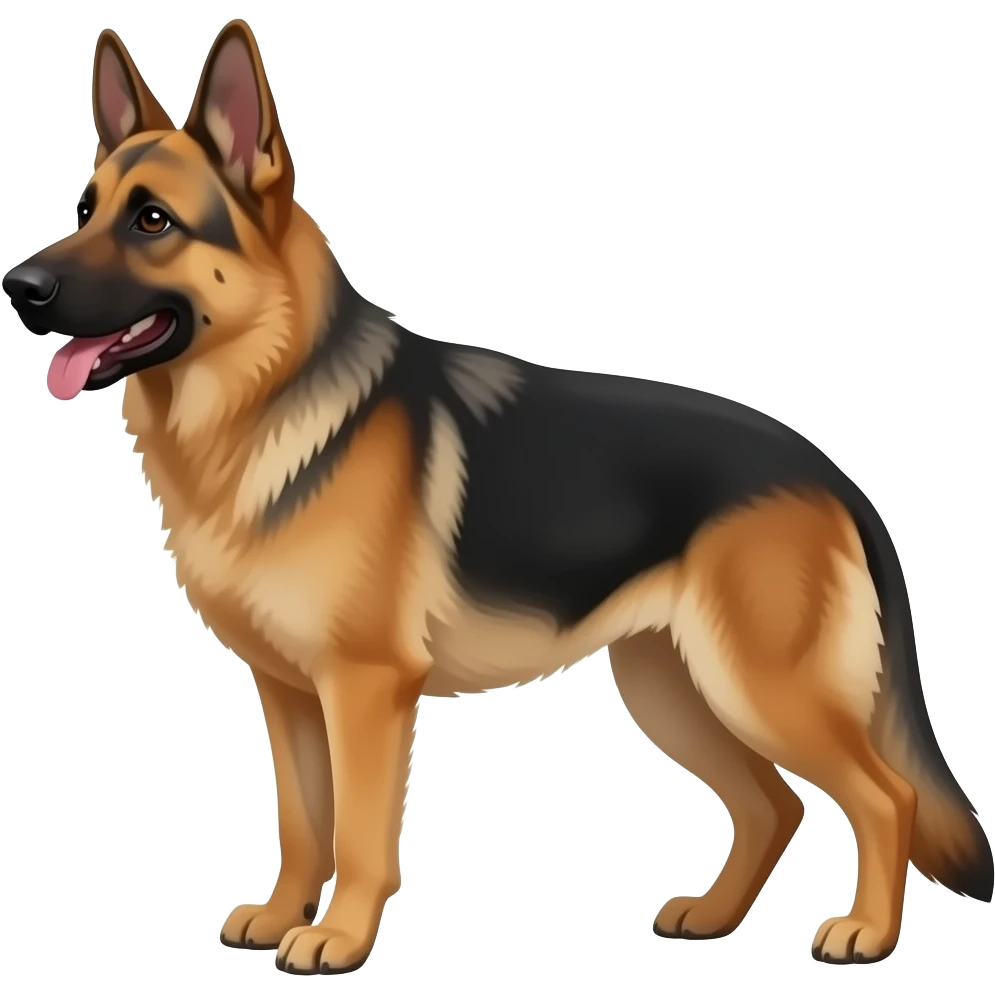 can u make the dog german sheperd emoji