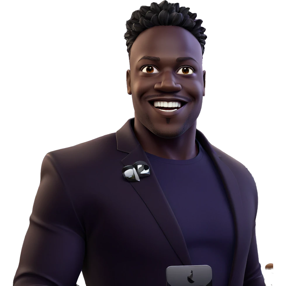 happy dark-skinned man smiling emoji
