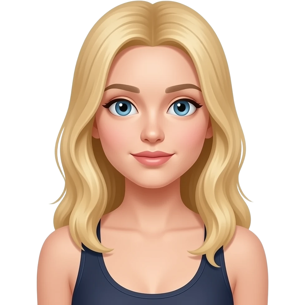 blonde, skinny girl doing lagree emoji