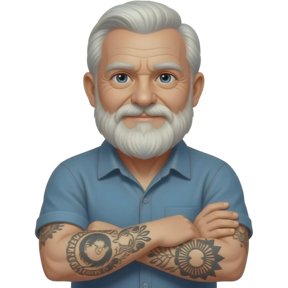 Grandpa Tattoos emoji