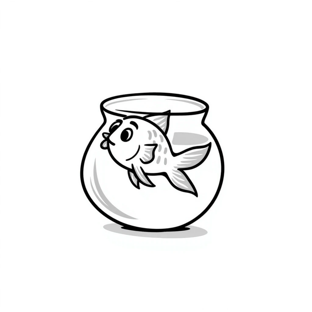 goldfish making a derpy face with tongue sticking out emoji