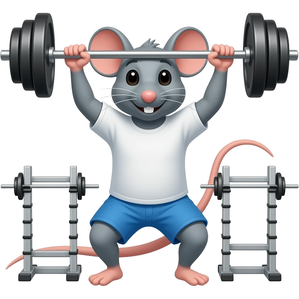 mouse gym weight emoji