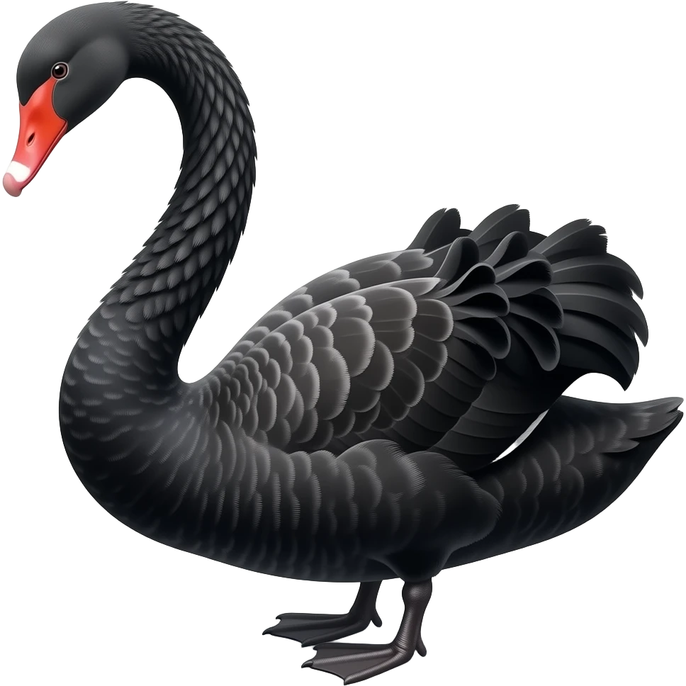 Black swan emoji