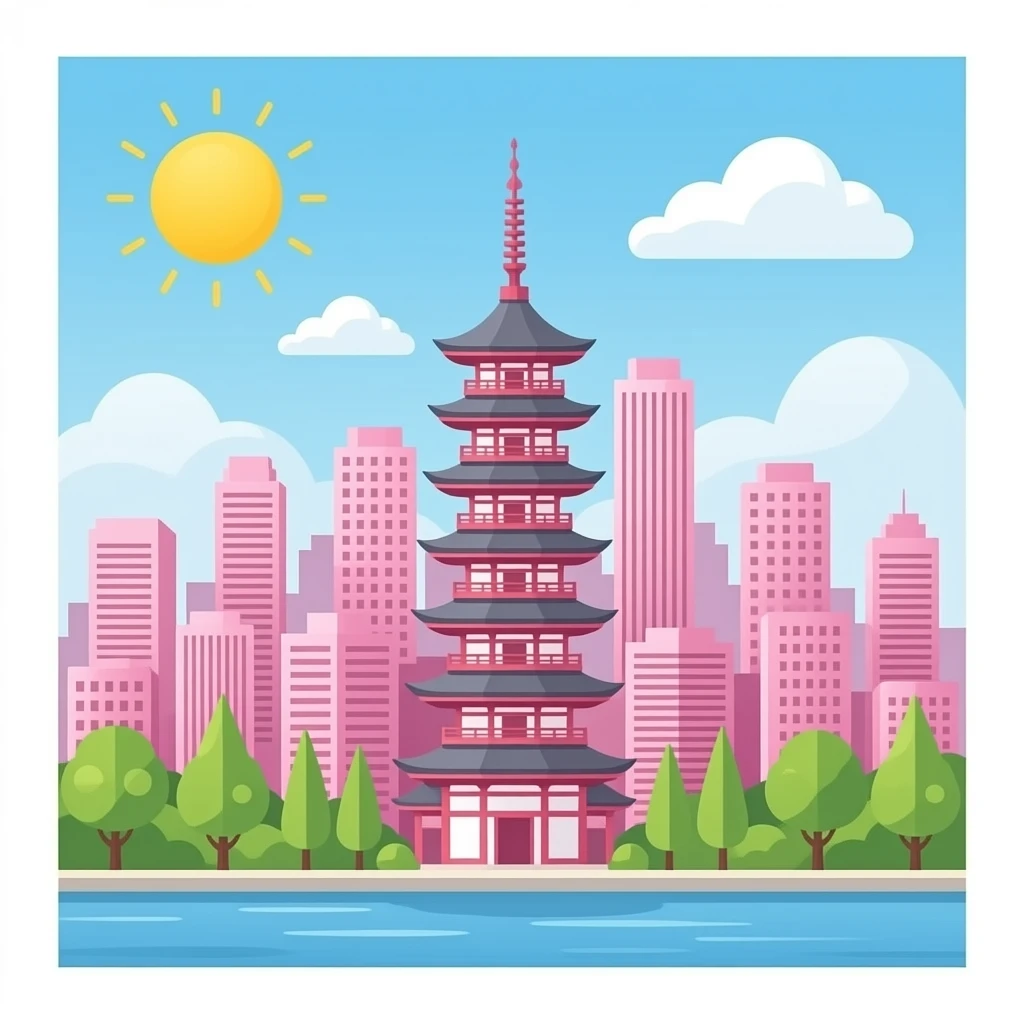 Pink Japan emoji