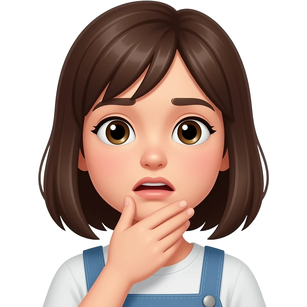 fille qui s’étouffe emoji