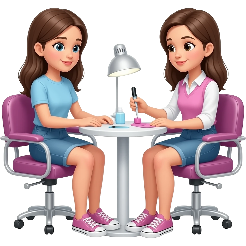 iPhone emoji Girl in salon nails emoji