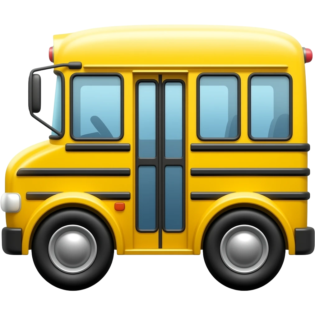 yellow school bus emoji