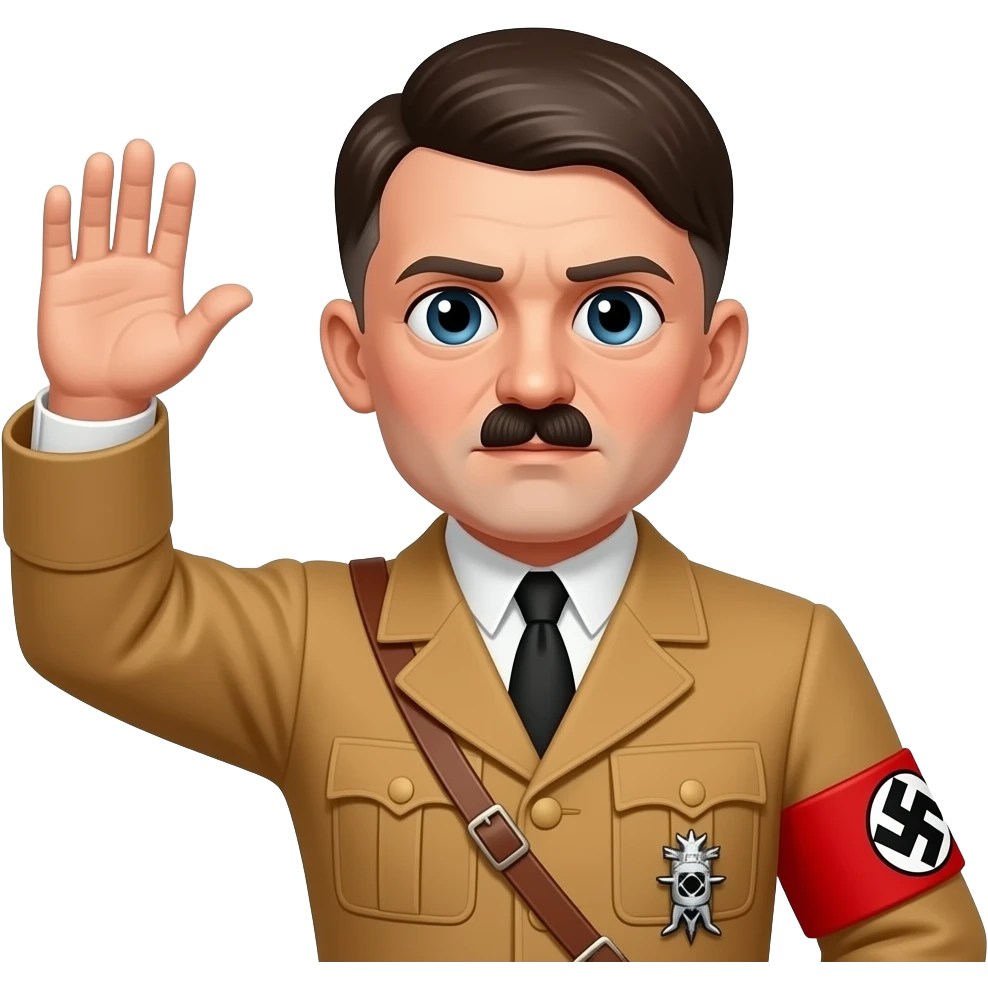 Hitler with his arm band emoji