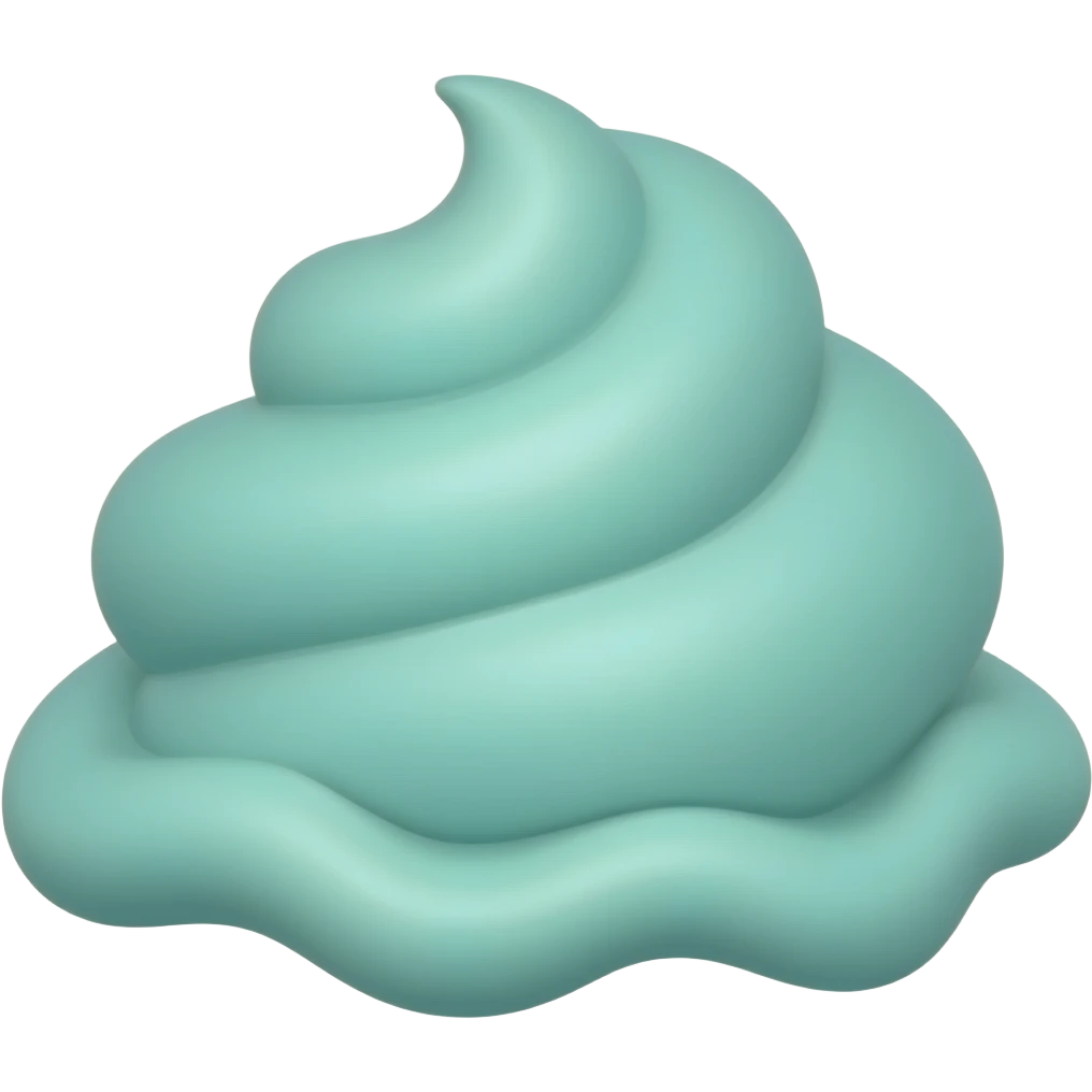 Ice cream teal emoji