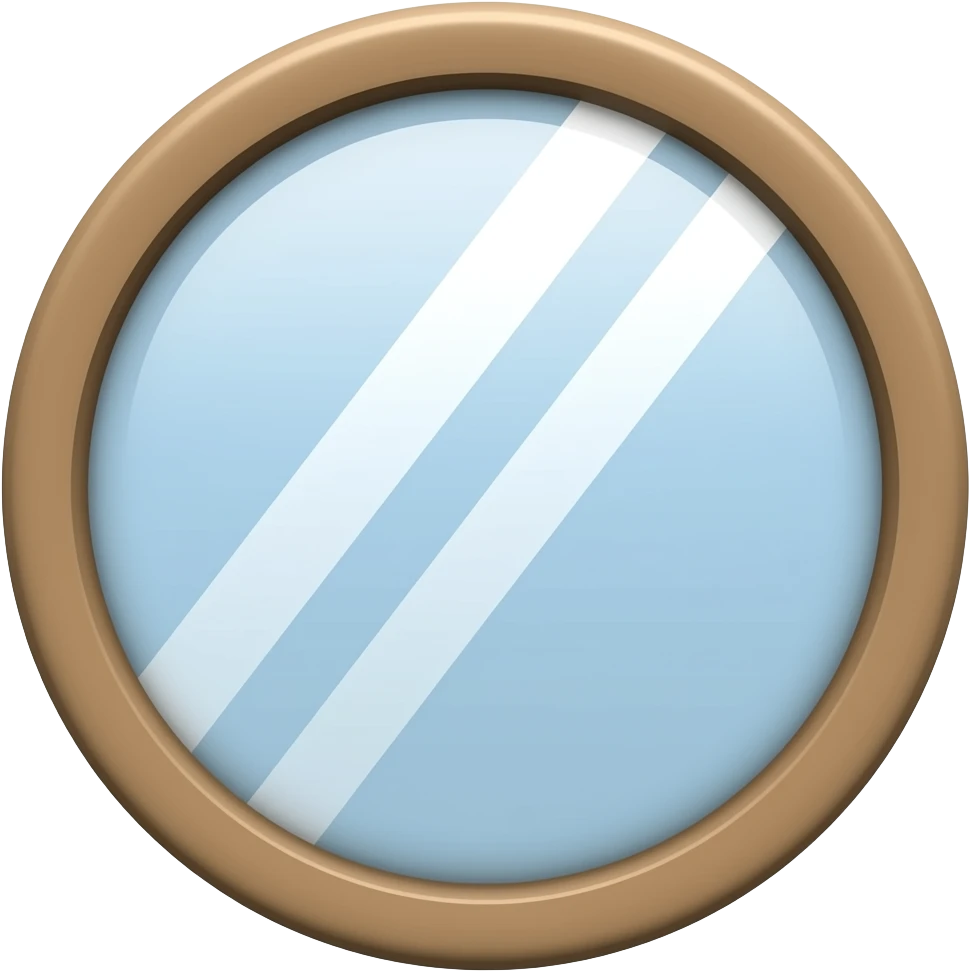 Espelho marrom emoji