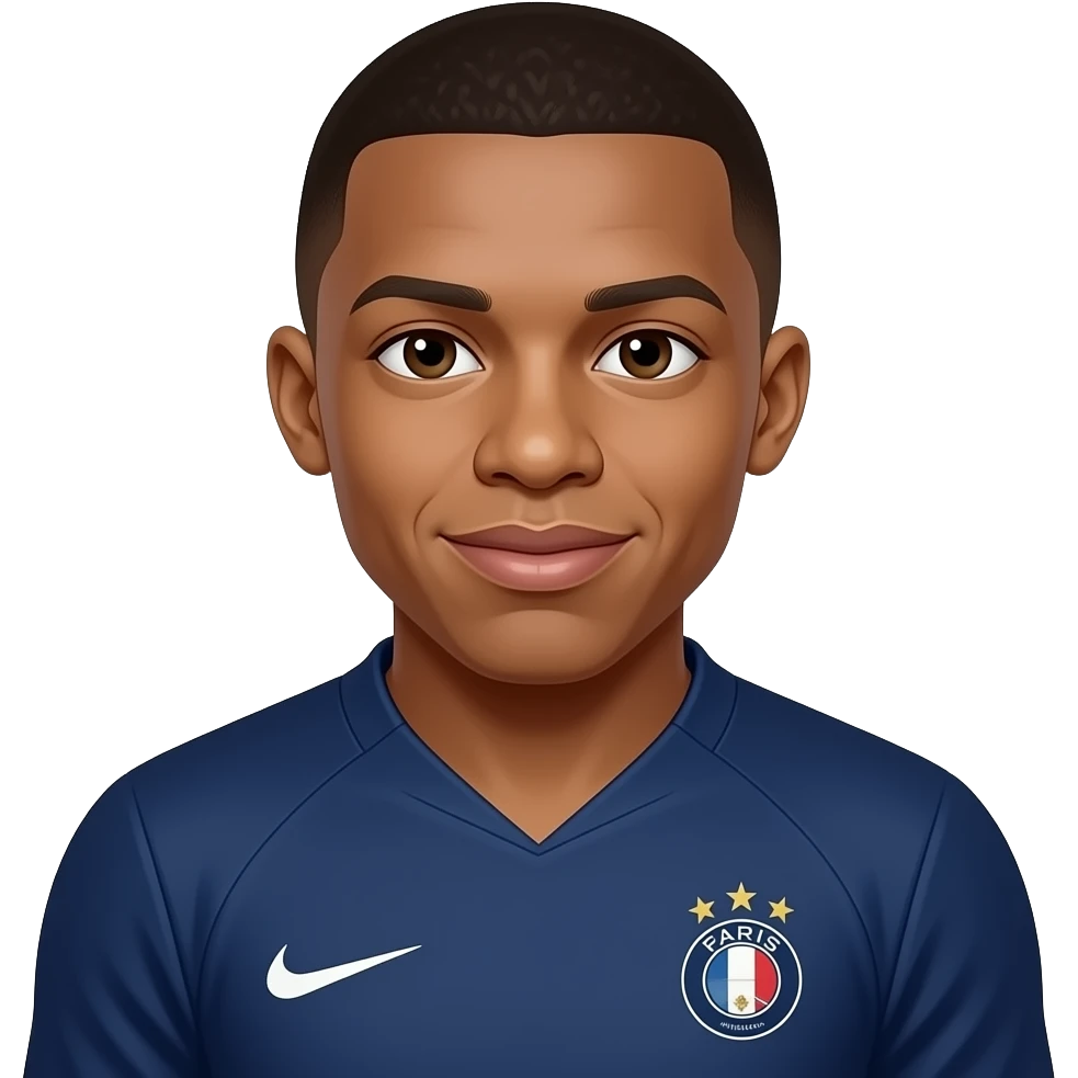 Realistic Mbappe in france emoji