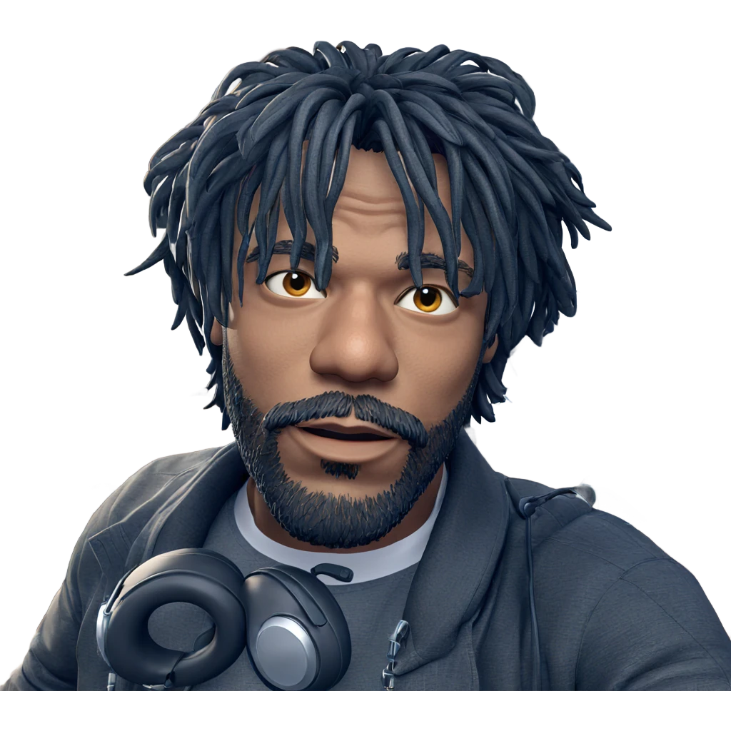 cool guy with headphones emoji