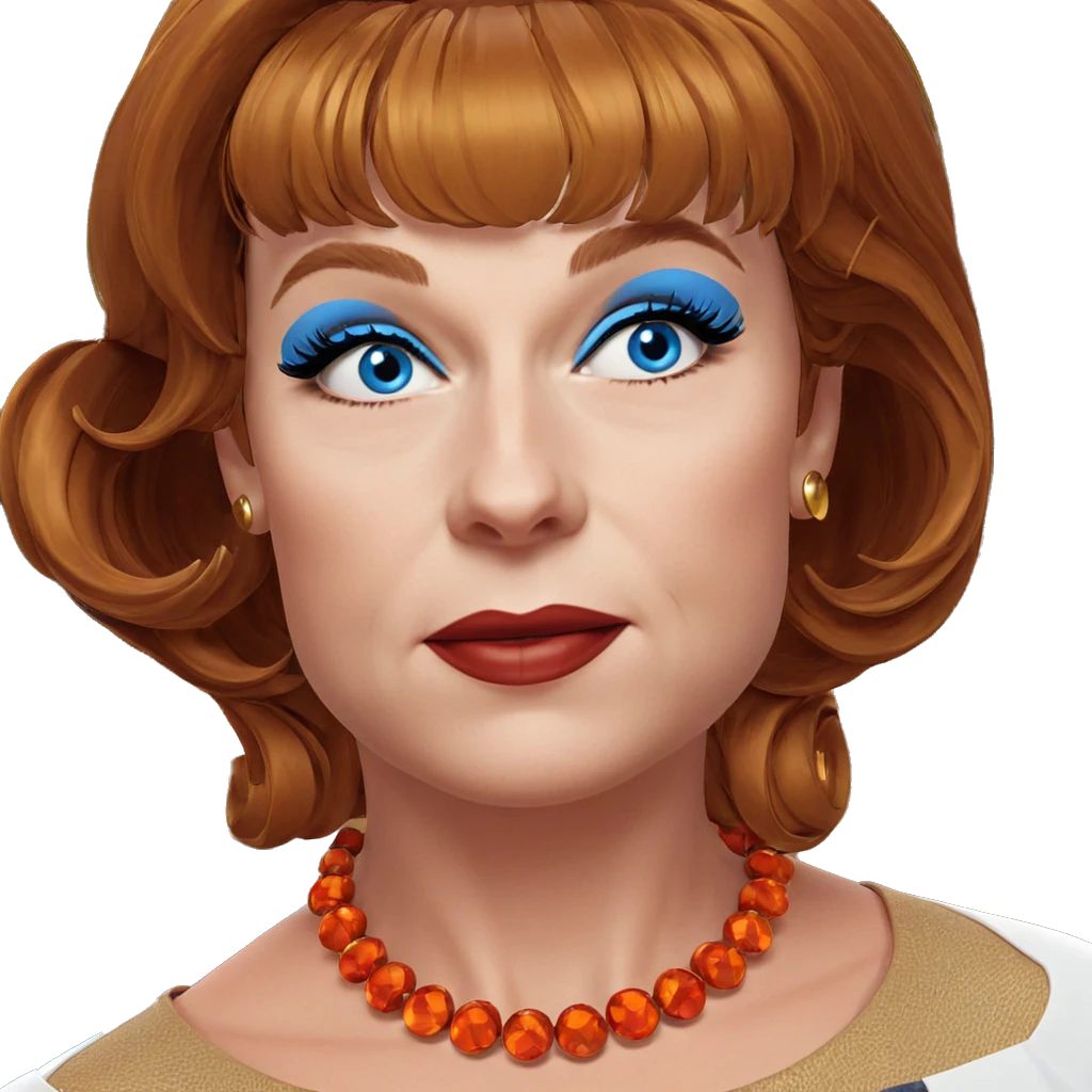 elegant girl with blue eyes emoji