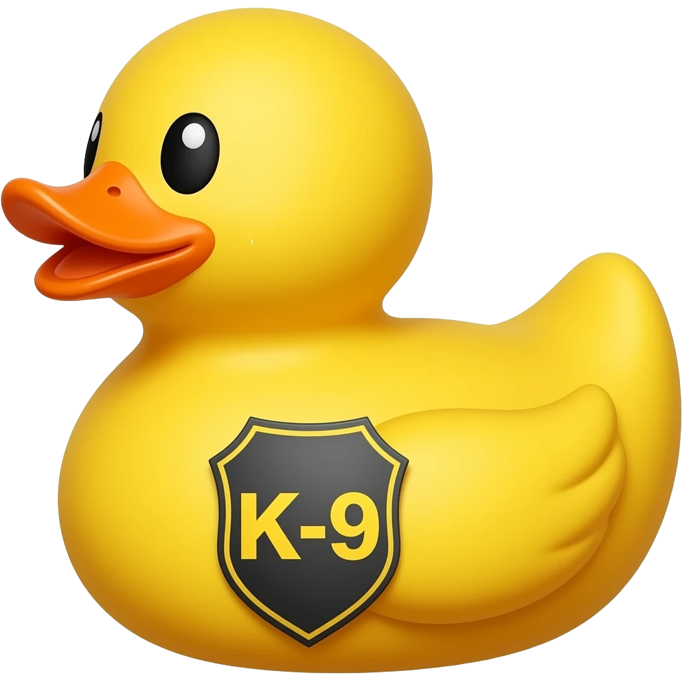 rubber duck k-9 emoji