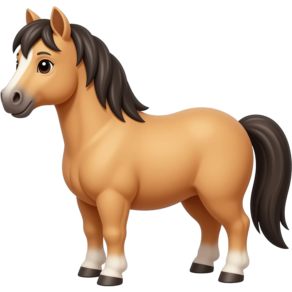 Tạo emoji từ ngựa xích thố béo emoji