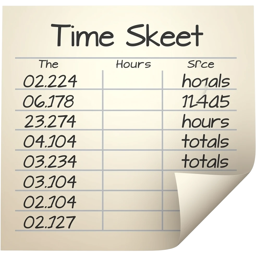 time sheets emoji