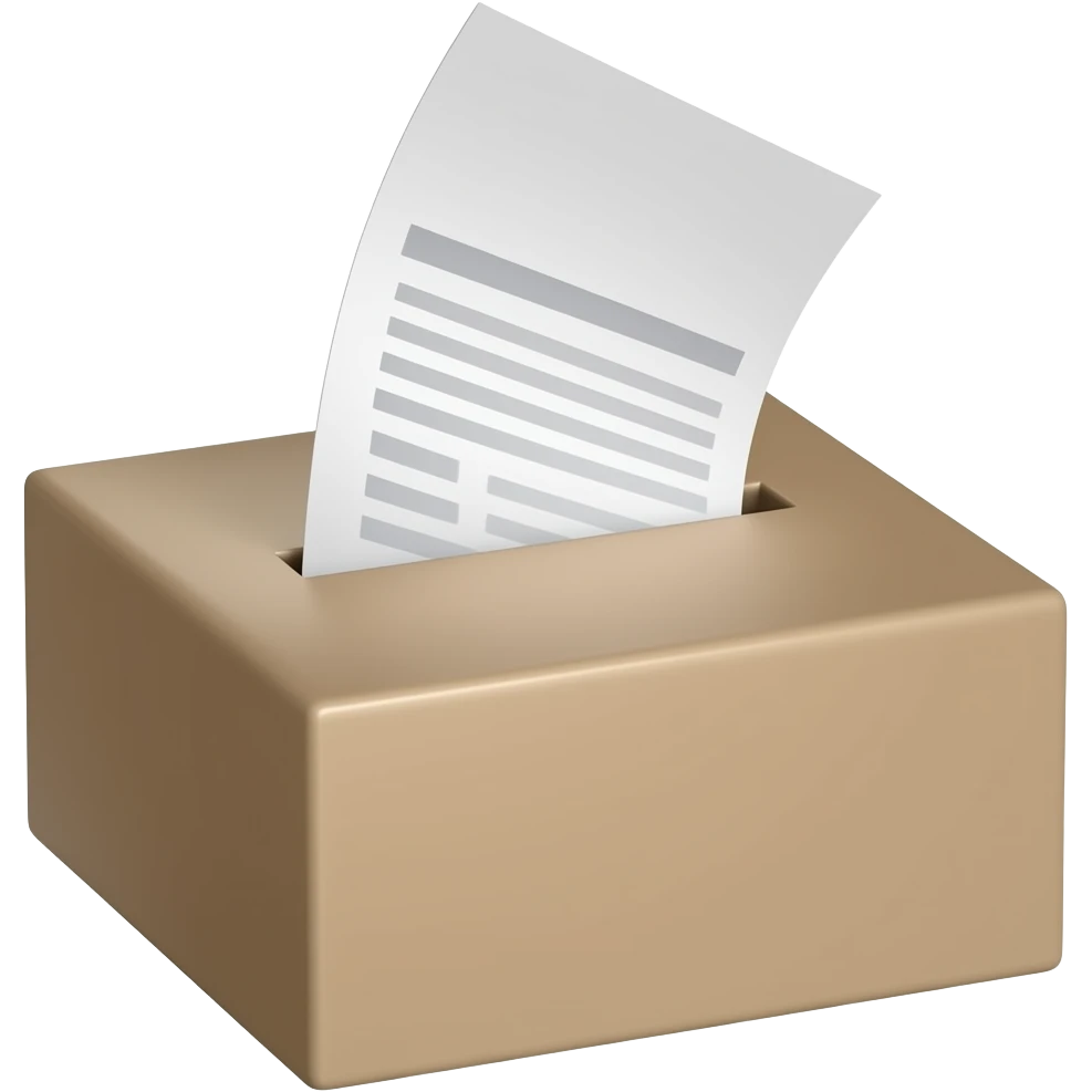 voting paper emoji