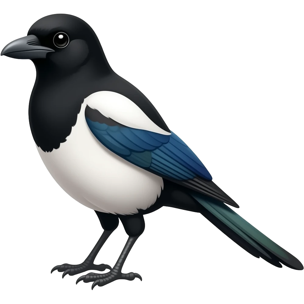 Magpie emoji
