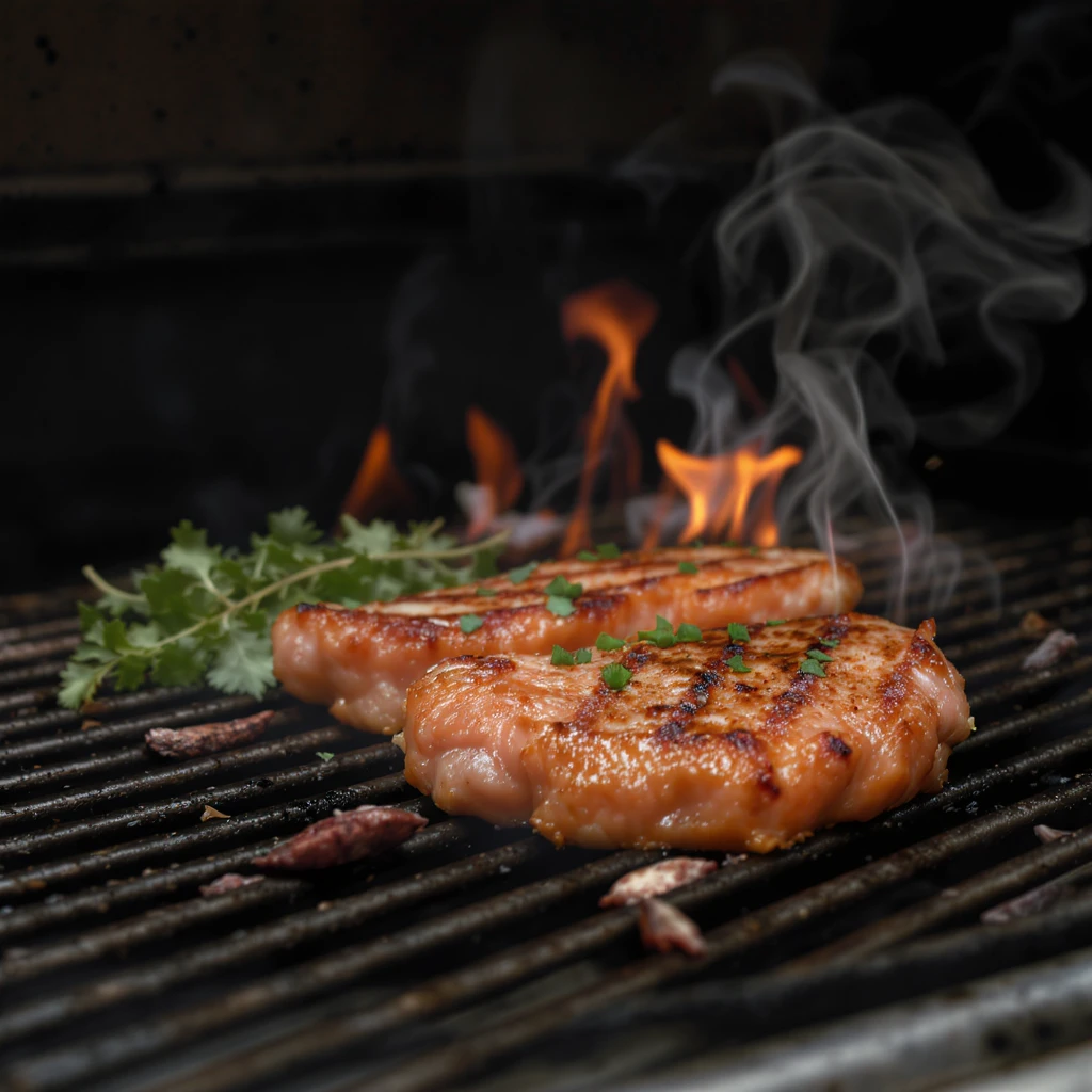 a realistic grill, detailed and lifelike emoji