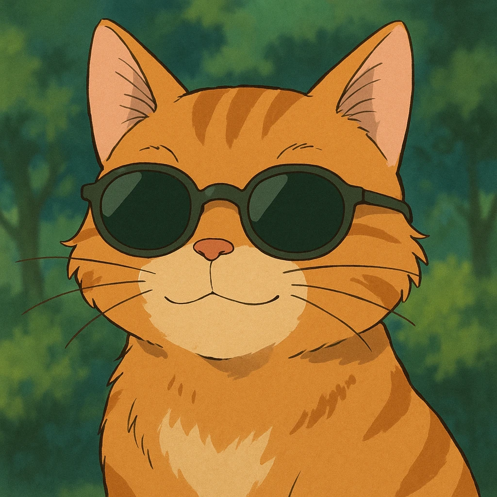 Cat wearing sunglasses emoji