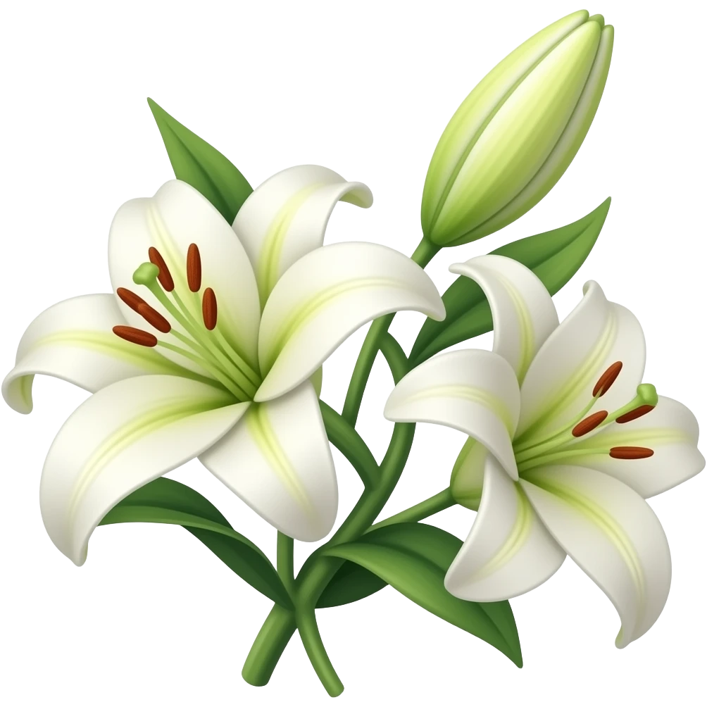 Lilly flowers emoji