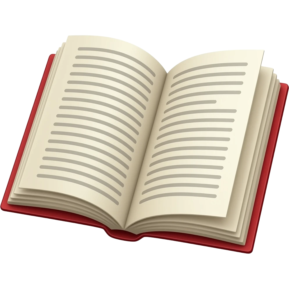 open book tilted at 40 degrees emoji