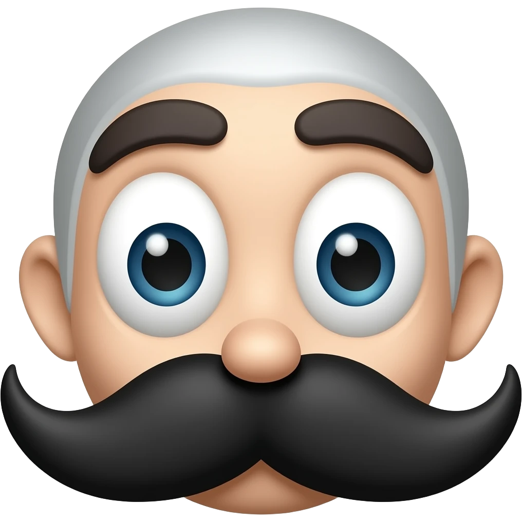 Court hummer with face and mustache emoji