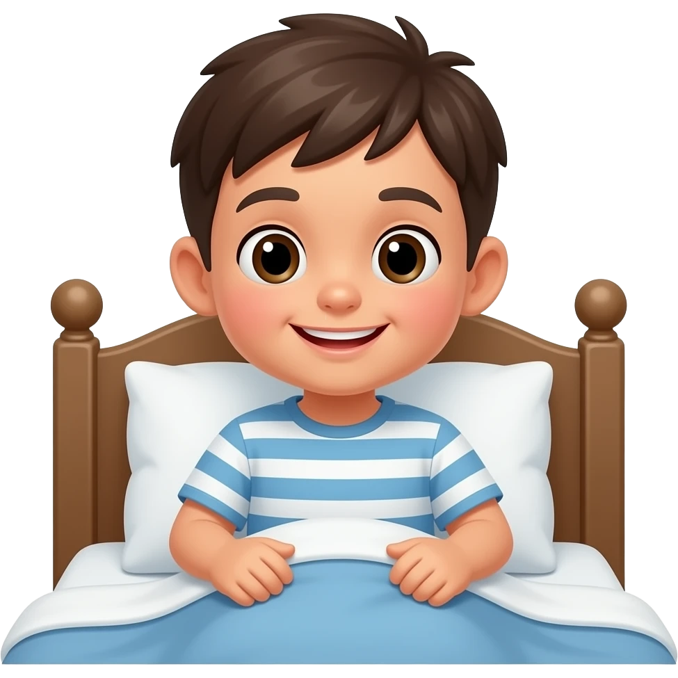 kid making the bed emoji