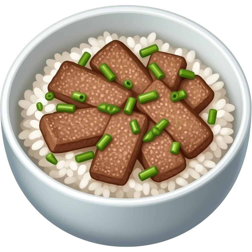beef rice bowl emoji