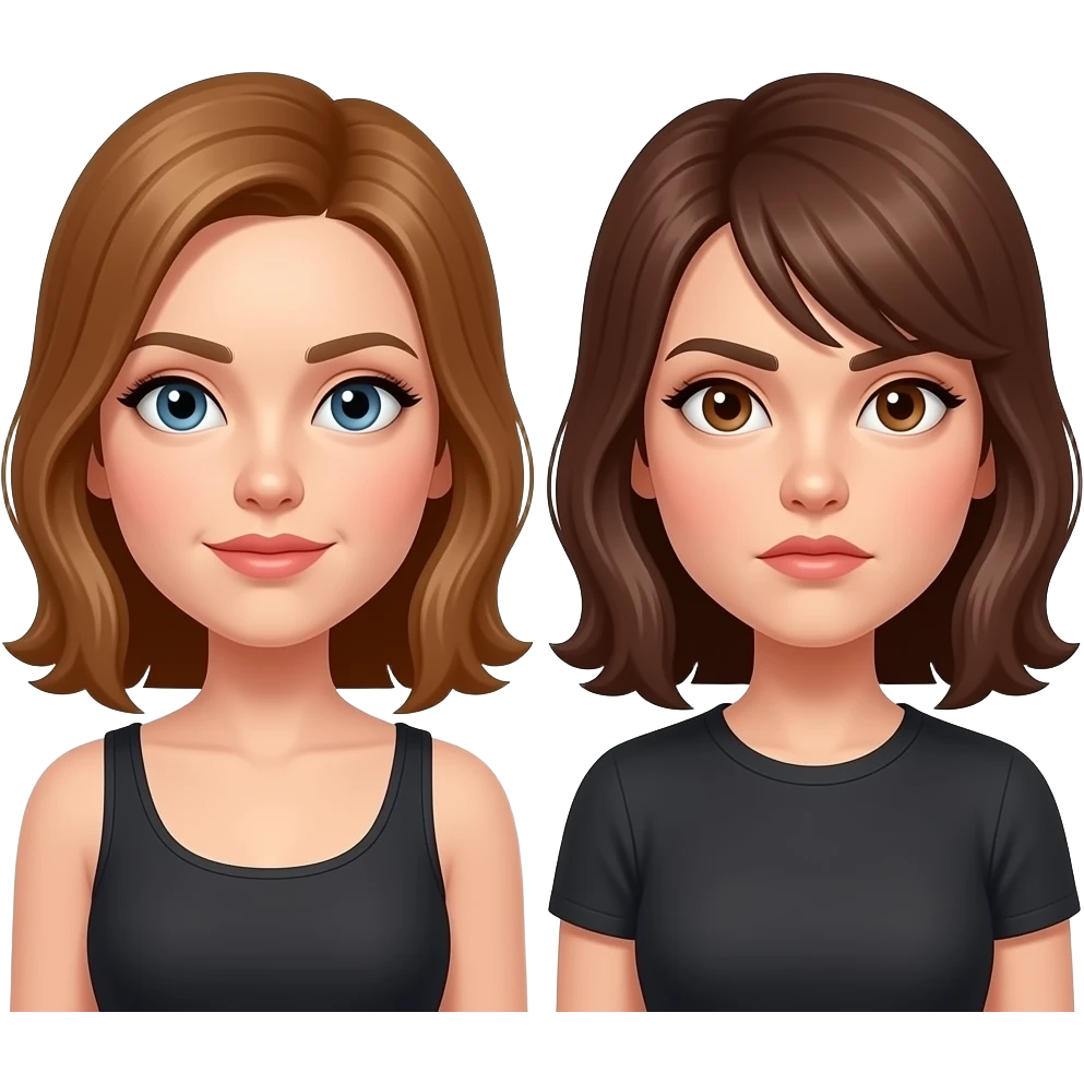 que sea mujer una buena y una mala el doppleganger es malo emoji