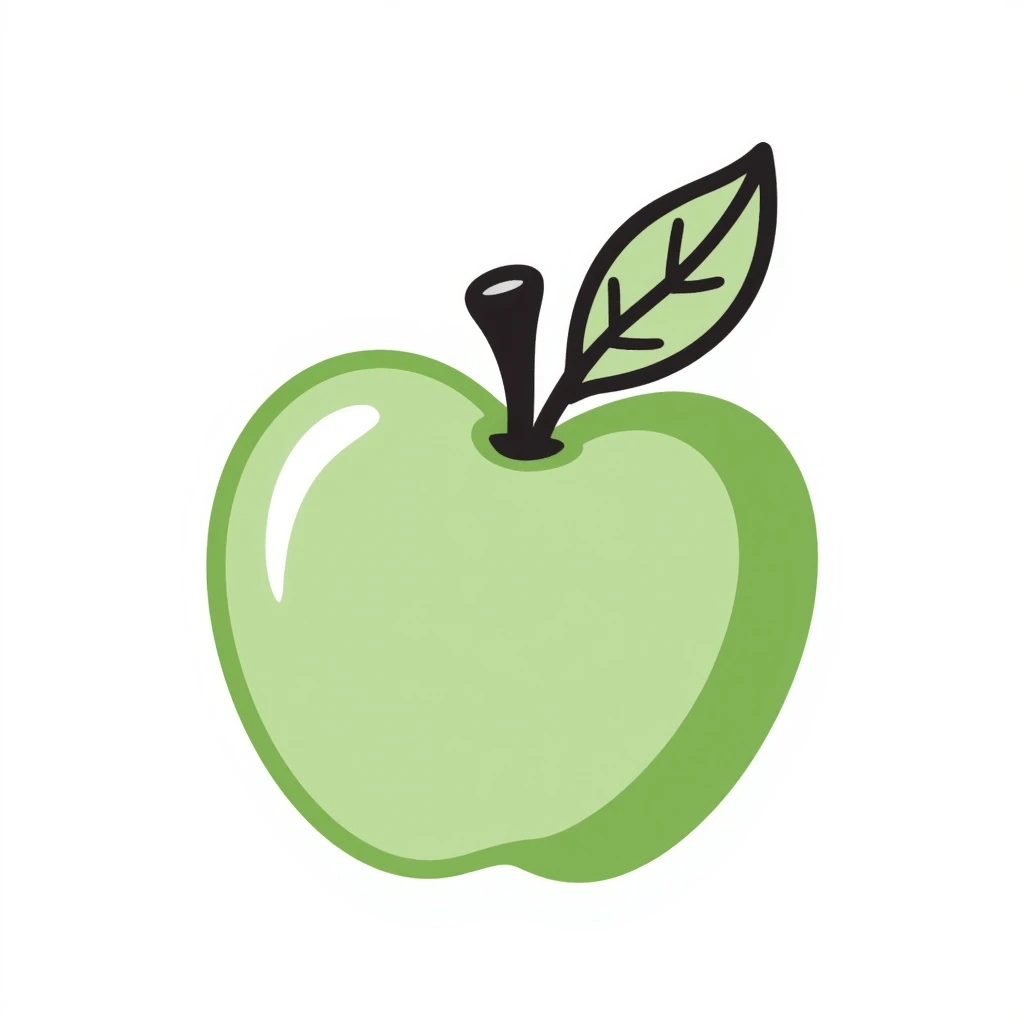 Little green apple emoji