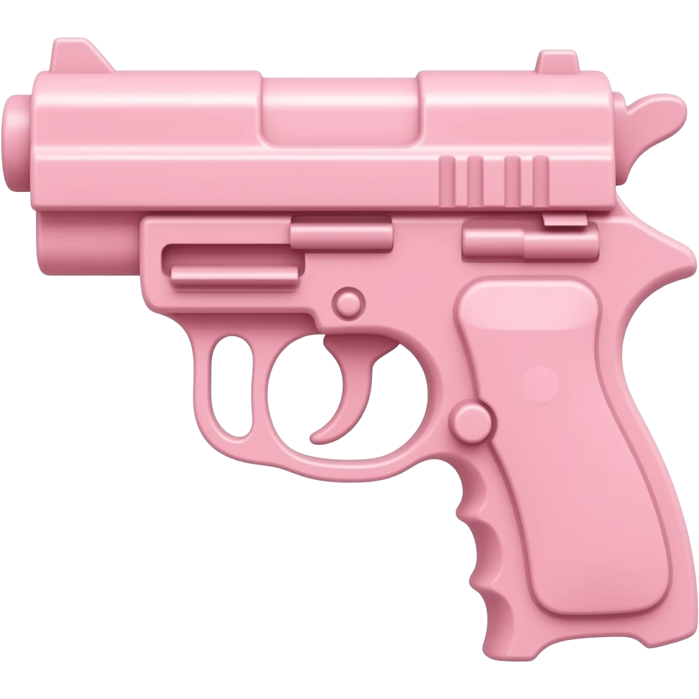Pink cute gun emoji