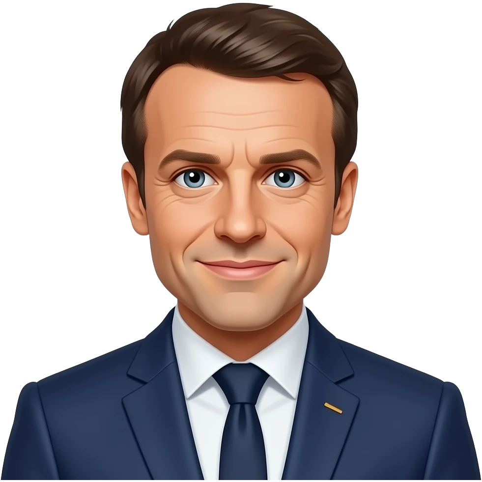 Emmanuel Macron qui fait caca emoji