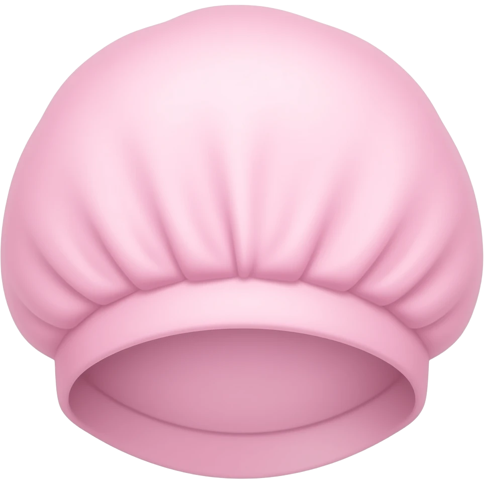 Touca de banho rosa claro emoji