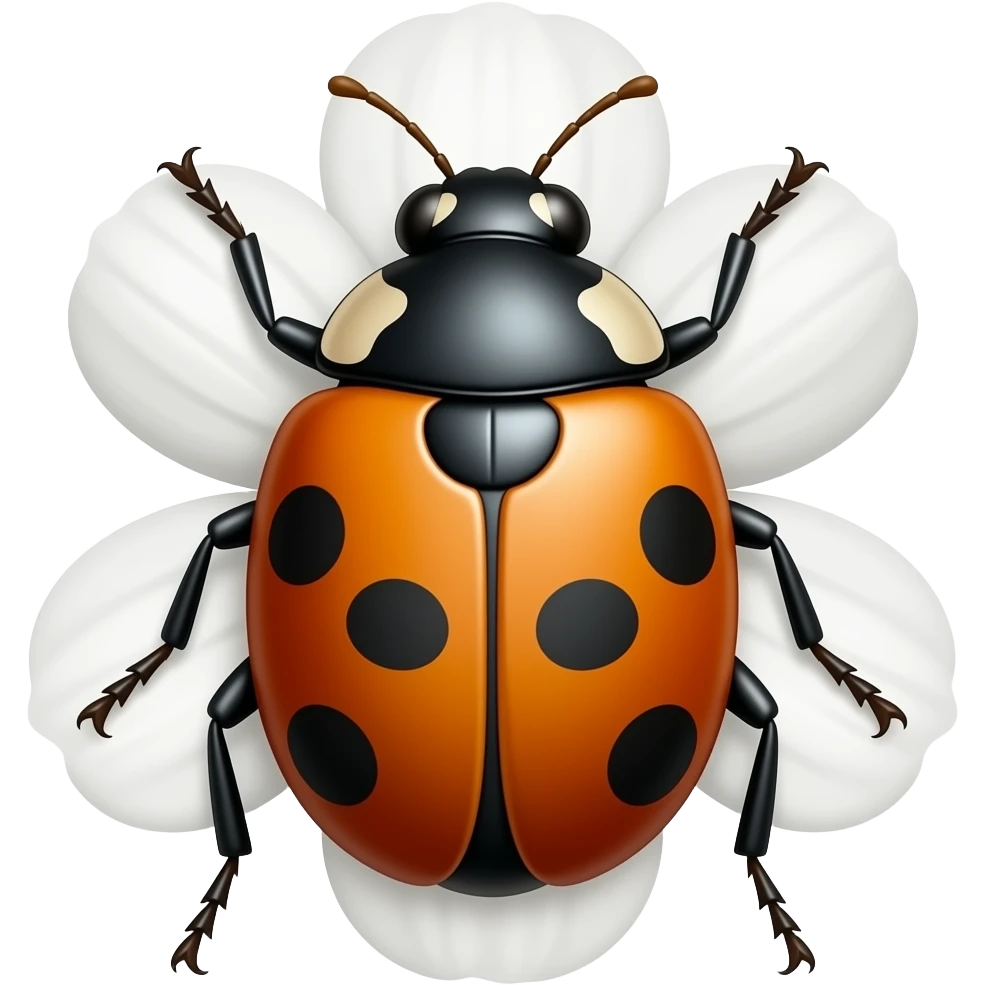 bug on flower emoji