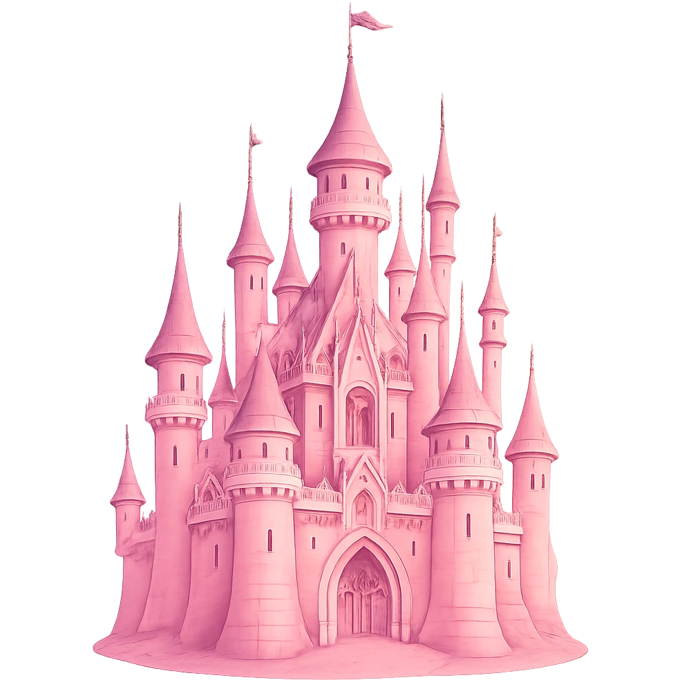 pink fantasy castle emoji